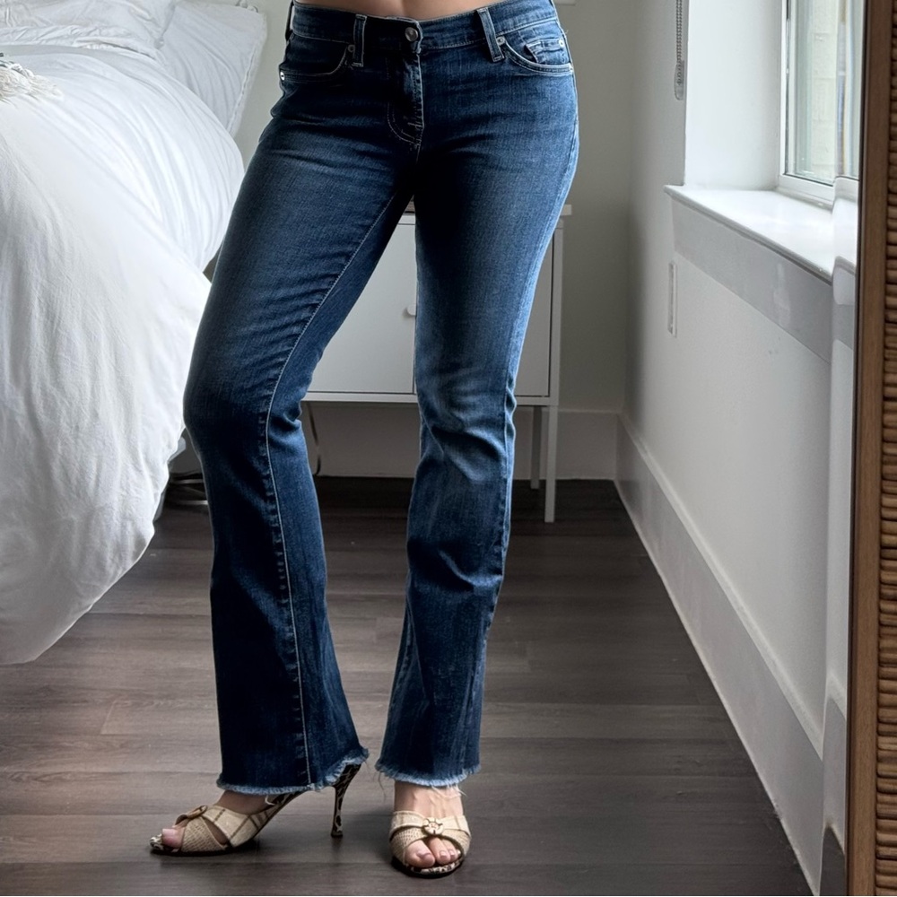 7 For All Mankind Low-Rise Skinny Bootcut Jeans